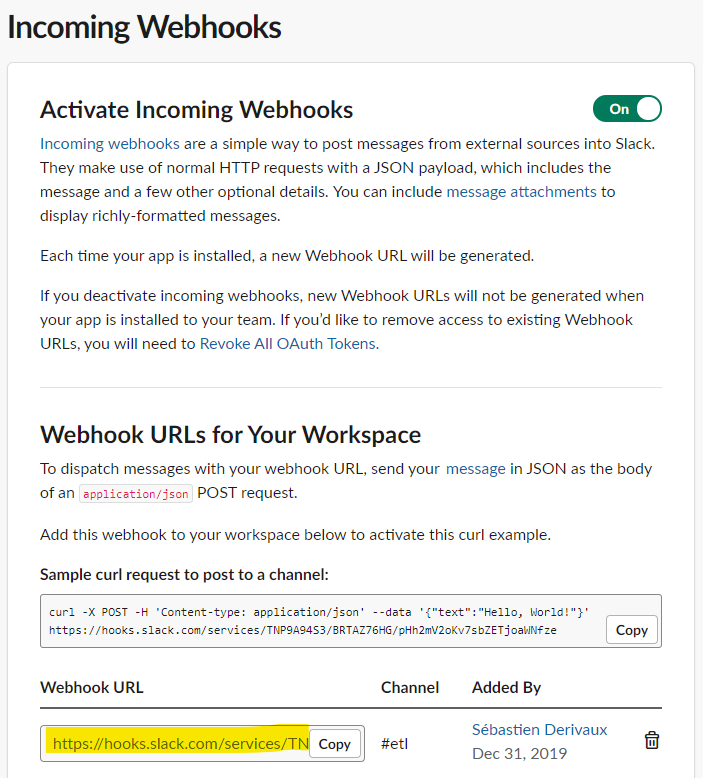 slack incoming webhook in ruby